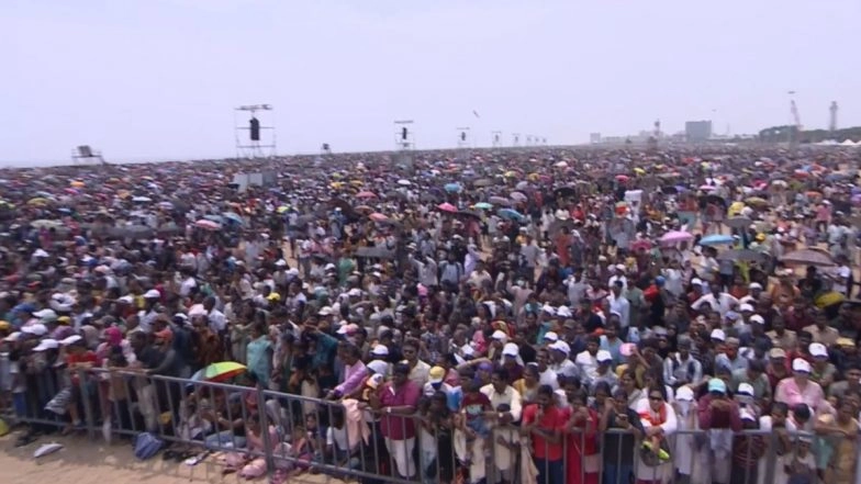 Chennai Air Show: 5 Spectators Die Due to Extreme Exhaustion During Indian Air Force’s Air Show at Marina Beach in Tamil Nadu (Watch Videos)