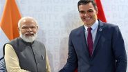 India Signs MoU With Spain on Cooperation in Rail Transport To Boost High-Speed Train Services As PM Narendra Modi and Pedro Sanchez Hold Bilateral Talks