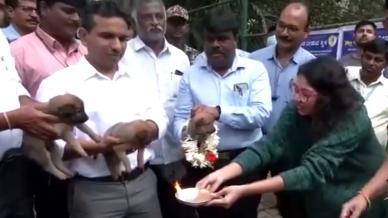 Kukur Tihar 2024: BBMP Celebrates Dog Festival in Bengaluru Honouring Special Bond Between Dogs and Humans (Watch Video)