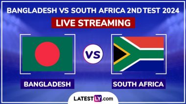 Bangladesh vs South Africa Free Live Streaming Online, 2nd Test 2024: How To Watch BAN vs SA Cricket Match Live Telecast on TV?