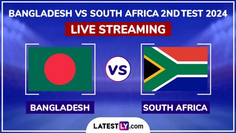 Bangladesh vs South Africa Free Live Streaming Online, 2nd Test 2024: How To Watch BAN vs SA Cricket Match Live Telecast on TV?
