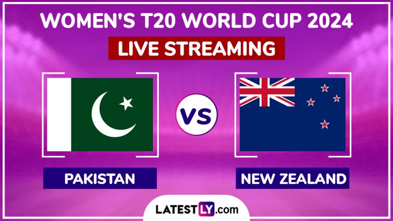 Pakistan Women vs New Zealand Women, ICC Women’s T20 World Cup 2024 Match Live Streaming Online: How To Watch PAK-W vs NZ-W Free Live Telecast on TV?