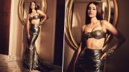 Ananya Panday Is a &lsquo;Metallic Mermaid&rsquo; in Stunning Top and Skirt Set, Pictures of Her Golden Girl Fashion Moment Will Leave Your Jaws Drop