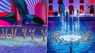 &lsquo;Paris Is Louboutining&rsquo;: Christian Louboutin&rsquo;s Glamorous Water Ballet With French Olympic Swimmers Wearing Stilettos at Paris Fashion Week 2024 Is Worth Watching (See Pics and Videos)