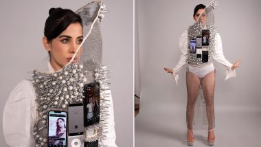 Uorfi Javed Takes Fashion Game Notch Higher With Daring Outfit Weighing Over 20 Kgs Made From Screws and Phones (See Pics)