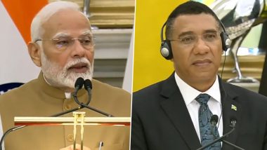 PM Narendra Modi Announces ‘Jamaica Marg’ in Delhi, Expresses Optimism for India-Jamaican Ties To Grow ‘Faster Than Usain Bolt’ (Watch Video)