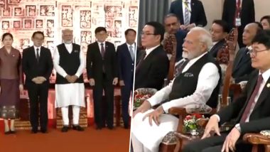 PM Modi Laos Visit: Prime Minister Narendra Modi Witnesses Ramayana Performance in Vientiane (Watch Video)