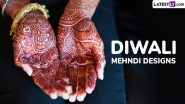 Diwali 2024 Mehndi Designs: Easy Henna Patterns, Beautiful Arabic Motifs and Deepawali Special Mehendi Designs for Front and Back Hands To Celebrate the Festival of Lights (Watch Videos)