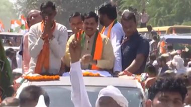 Haryana Assembly Elections 2024: Madhya Pradesh CM Mohan Yadav Holds Roadshow in Jhajjar, Claims BJP To Form Government for Third Time in State (Watch Video)