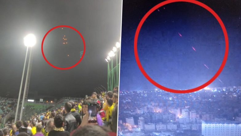 Worrying Signs! Flying Missiles Spotted From Ground During Sepahan S C vs Istiklol AFC Champions League Two 2024-25 Match (See Pics)