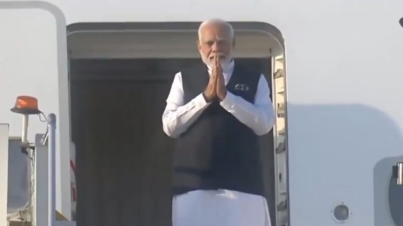 PM Narendra Modi Leaves for Vientiane To Attend ASEAN-India and East Asia Summits in Laos (Watch Video)