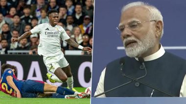 Real Madrid vs Barcelona, El Clasico 2024–25: Prime Minister Narendra Modi Highlights Passion for Spanish Football in India (Watch Video)