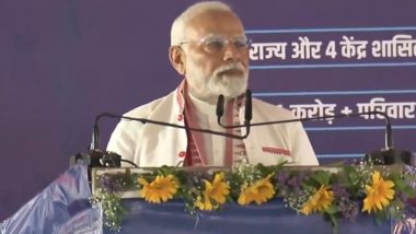 PM Modi in Jharkhand: Prime Minister Narendra Modi Launches Rs 83,000 Crore Tribal Development Schemes in Hazaribagh on Gandhi Jayanti