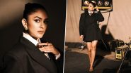 Mrunal Thakur Sets Pulses Racing in Zendaya-Inspired Double Breast Black Blazer, Elevates Gender-Fluid Fashion in New Pictures