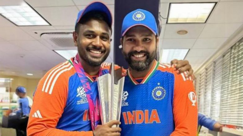 Sanju Samson Makes Big Revelation About T20 World Cup 2024 Final; States Rohit Sharma Changed Playing XI Against South Africa Minutes Before Toss, Where He Was About To Play (Watch Video)
