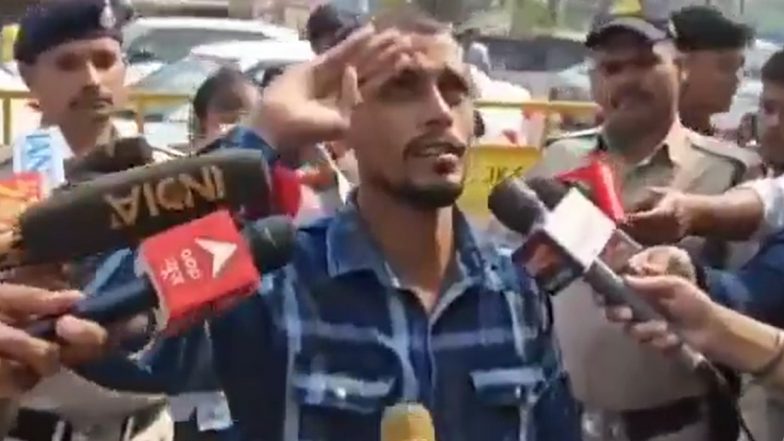 Madhya Pradesh: Man Accused of Raising ‘Pakistan Zindabad, Hindustan Murdabad’ Slogan Chants ‘Bharat Mata Ki Jai’, Salutes Indian Flag 21 Times Following Court Order (Watch Video)