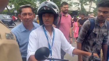 Mumbai Police Halt Shantanu Naidu on Bike As He Follows Ratan Tata’s Funeral Procession, Video Surfaces