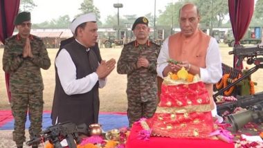 Vijayadashami 2024: ‘Shastra Puja’ Clear Indication if Need Be, Weapons Will Be Used With Full Force, Says Defence Minister Rajnath Singh