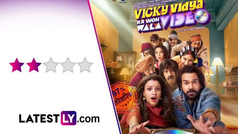 &lsquo;Vicky Vidya Ka Woh Wala Video&rsquo; Movie Review: Rajkummar Rao and Triptii Dimri&rsquo;s Comedy Is Wildly Inconsistent in Bringing In the Laughs! (LatestLY Exclusive)