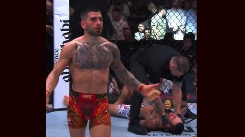 UFC 308 Results: Ilia Topuria Defends Featherweight Title With Knock-Out Win Over Max Holloway; Khamzat Chimaev Extends Unbeaten Run With Submission-Win Over Robert Whittaker (Watch Videos)