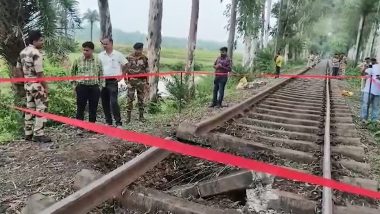 Jharkhand: Part of Railway Tracks Operated by NTPC Blown Up in Sahibganj, Probe Underway (Watch Video)