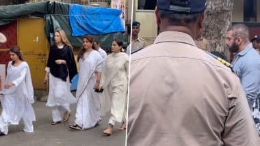 Baba Siddique Shot Dead: Sohail Khan, Arpita Khan, Alvira Agnihotri, and Lulia Vantur Arrive at Late Politician’s Residence To Offer Condolences (Watch Video)