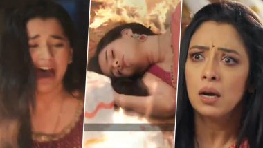 ‘Anupamaa’: Dimpy Faints After Falling Into the Havan Fire; Guilty Aadhya Tries To Rescue Her (Watch Video)