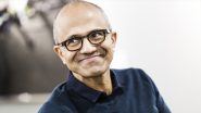 Satya Nadella Pay Package Hiked to 63% Amid Rise in Stock, Microsoft CEO To Take Home INR 665 Crore: Reports