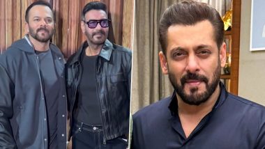 ‘Bigg Boss 18′: ’Singham Again’ Duo Ajay Devgn and Rohit Shetty Shoot Weekend Ka Vaar Episode With Salman Khan Amid Tight Security (Watch Video)