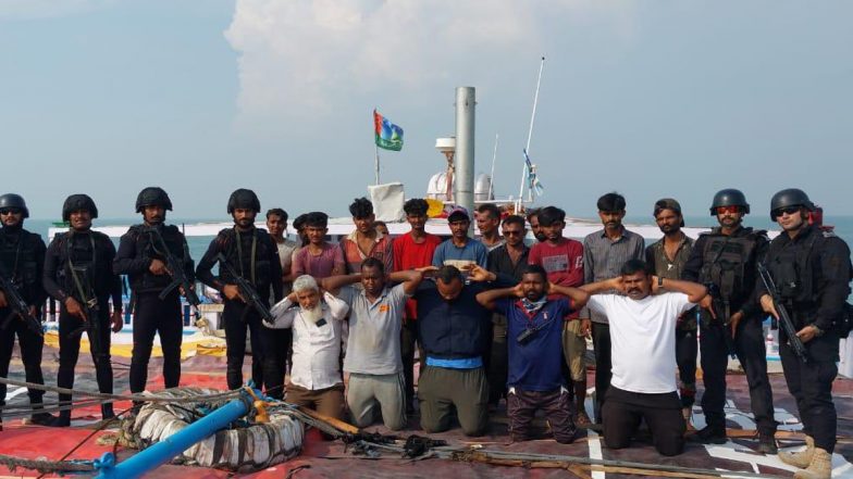 Indian Coast Guard Conducts Successful Coastal Security Exercise ‘Sagar Kavach’ for Gujarat and Union Territory of Daman and Diu (See Pics)
