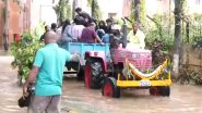 Bengaluru Rains: Heavy Rainfall Inundates Several Localities in City; 2 Tractors Arranged To Help Residents Enter and Exit Apartment Complex, Says BBMP (Watch Videos)