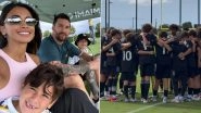 Lionel Messi Spotted at Son Thiago&rsquo;s Inter Miami Youth Team Match with Wife Antonela Roccuzzo and Family (See Images)