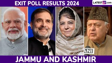 Jammu and Kashmir Exit Poll Results 2024 Live Streaming on India Today: Watch Seat-Wise Predictions for Jammu and Kashmir State Assembly Election Result