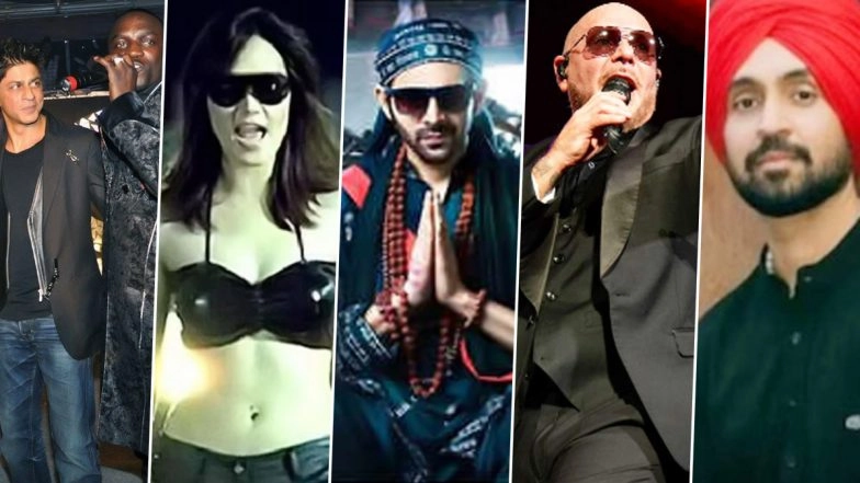 From Shah Rukh Khan-Akon&rsquo;s &lsquo;Chammak Challo&rsquo; to Tata Young&rsquo;s &lsquo;Dhoom Dhoom&rsquo;, Check Out These Cool Bollywood X International Musical Collabs Before Diljit Dosanjh-Pitbull&rsquo;s &lsquo;Bhool Bhulaiyaa 3&rsquo; Track!