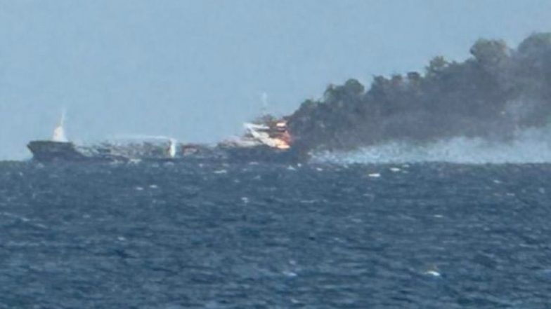 Fire Breaks Out on a Tanker off Germany’s Baltic Sea Coast, All 7 Crew Members Rescued