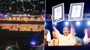 Deepotsav 2024: Ayodhya Sets 2 Guinness World Records With Over 25 Lakh Diyas Along Saryu River, 1,121 People Performing Aarti on Diwali Eve (Watch Video)