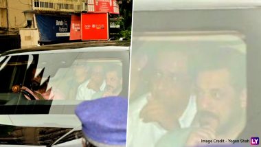 Baba Siddique Dies: Salman Khan Arrives at the Late Politician’s Residence Amid Tight Security To Offer His Condolences (View Pic and Watch Video)