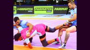 Pro Kabaddi League 2024 Live Streaming Free Online: How to Watch Jaipur Pink Panthers vs Gujarat Giants PKL 11 Match on Mobile and TV Channel Telecast