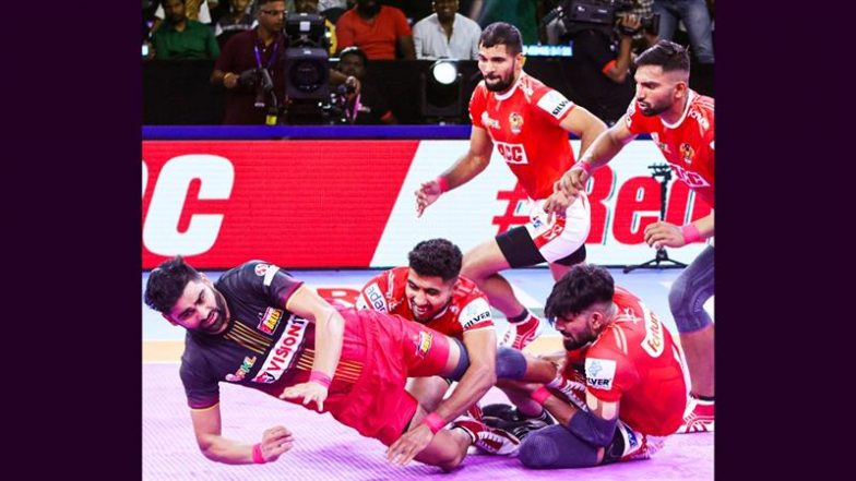 PKL 2024: Clinical Gujarat Giants Defeat Bengaluru Bulls, Pardeep Narwal Achieves 1700-Point Milestone