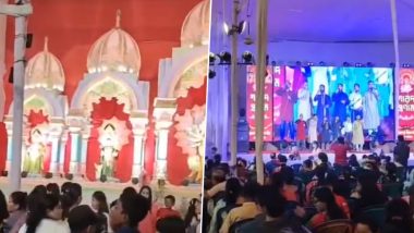 Bangladesh: Islamic Songs Sung at Durga Puja Pandal in Chittagong, a Day After Crown of Goddess Kali Gifted by PM Narendra Modi Stolen From Temple in Shyamnagar (Watch Video)