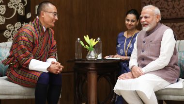 PM Narendra Modi Meets Bhutanese Counterpart Tshering Tobgay, Says ‘Bhutan a Very Special Friend of India, Ties Will Even Get Better in Time To Come’