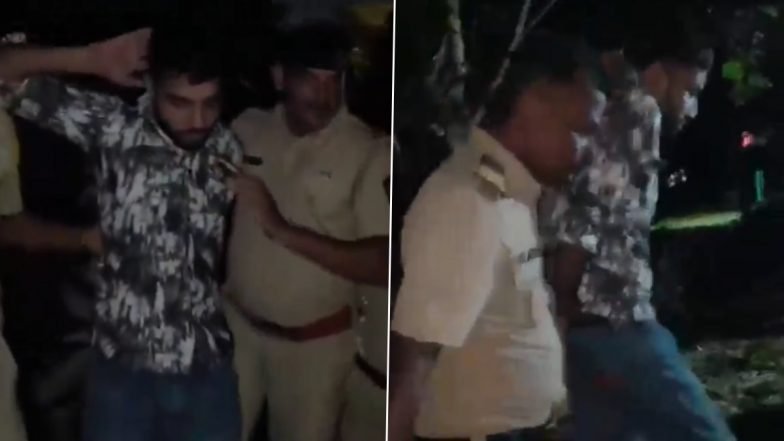 Baba Siddiqui Murder Case: Video Showing Arrest of Accused Dharmaraj Kashyap by Mumbai Police Officers Surfaces