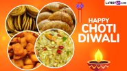 Happy Choti Diwali 2024 Images and Naraka Chaturdashi HD Wallpapers for Free Download Online: Celebrate Second Day of Diwali With Beautiful Greetings and WhatsApp Messages