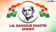 Lal Bahadur Shastri Jayanti 2024 Images and HD Wallpapers for Free Download Online: Send Messages, Quotes and Photos To Mark Lal Bahadur Shastri’s Birth Anniversary