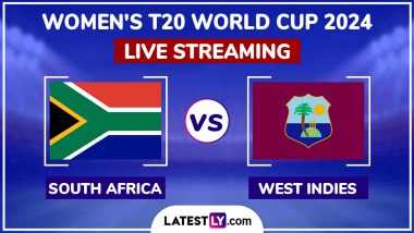 South Africa Women vs West Indies Women, ICC Women’s T20 World Cup 2024 Match Live Streaming Online: How To Watch SA-W vs WI-W Free Live Telecast on TV?