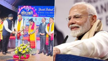 Diwali 2024 Celebrations in Thailand: PM Narendra Modi Lauds Counterpart for Inaugurating ‘Amazing Thailand Diwali Festival’, Says ‘Delighted by PM Paetongtarn Shinawatra’s Gesture’ (See Pics)