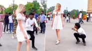 Delhi: Content Creator Dances Around 'Russian' Woman at India Gate for Instagram Reels, Netizens Demand Action Against Him for 'Defaming India' (Watch Video)