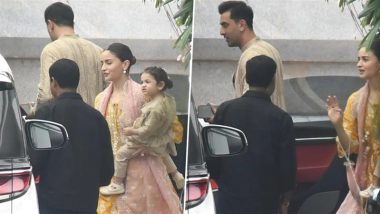 Diwali 2024: Ranbir Kapoor Twins With Daughter Raha Kapoor in Beige Outfits for Festive Celebrations As They Step Out With Alia Bhatt (See Pics)