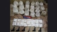 Cross-Border Drug Trade Busted: Punjab Police Seize 105 kg Heroin Smuggled via Water From Pakistan, 2 Arrested (See Pic)