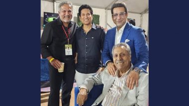 Wasim Akram Shares Frame With Sachin Tendulkar, Zaheer Abbas and Moin Khan at NCL (See Post)